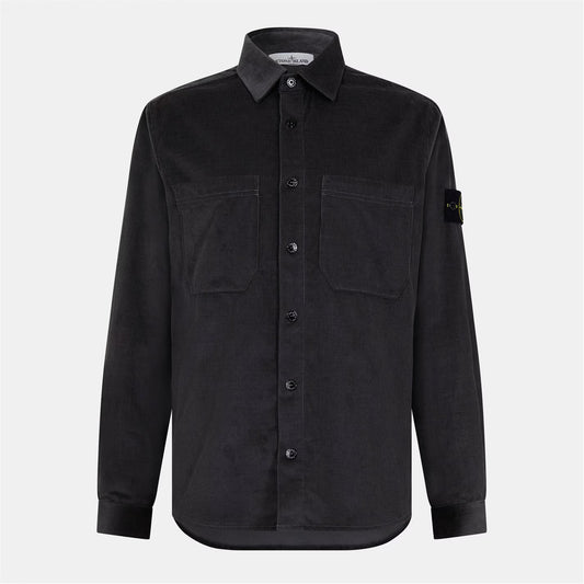 Men's Cord Cotton Long Sleeve Overshirt