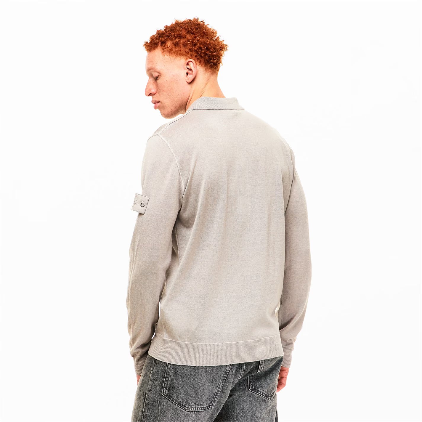 Mens Ghost Long Sleeve Polo Shirt