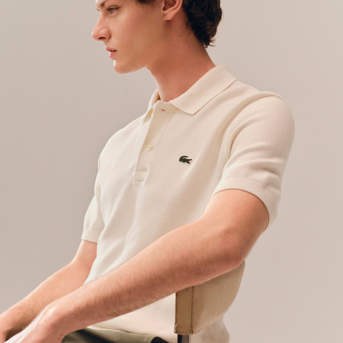 Classic Fit Knitted Polo Shirt