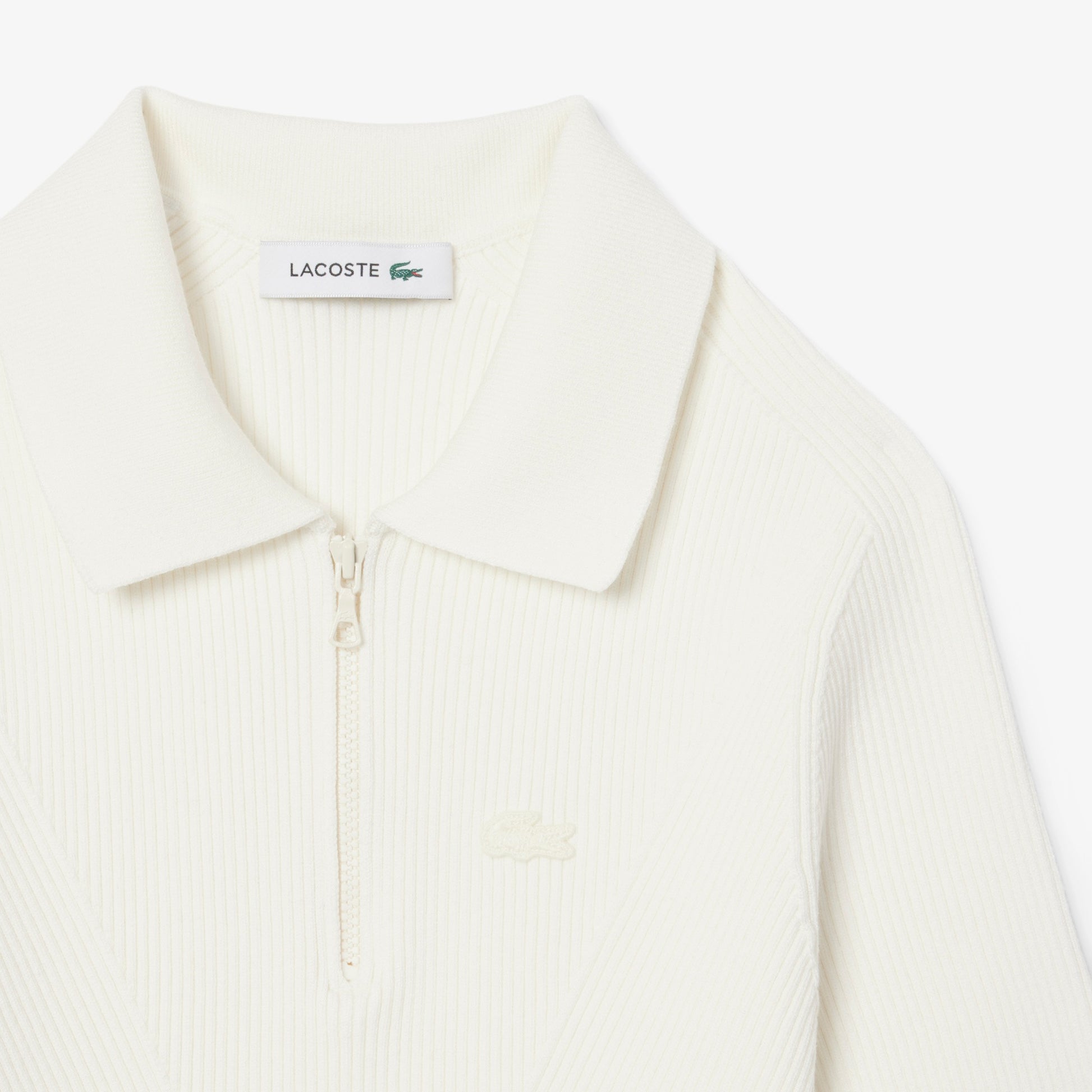 3D Ribbed Knit Polo Shirt