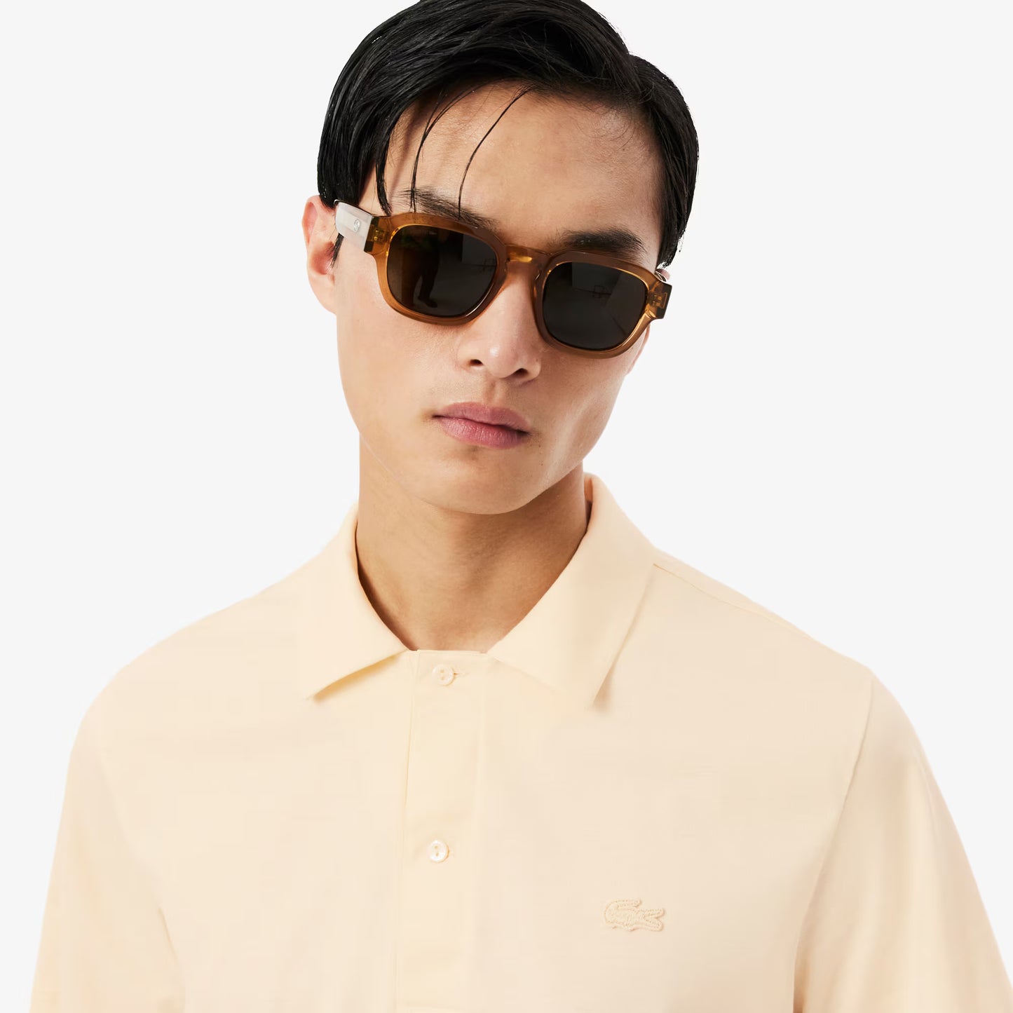 Paris Classic Fit Open Neck Embroidered Polo Shirt