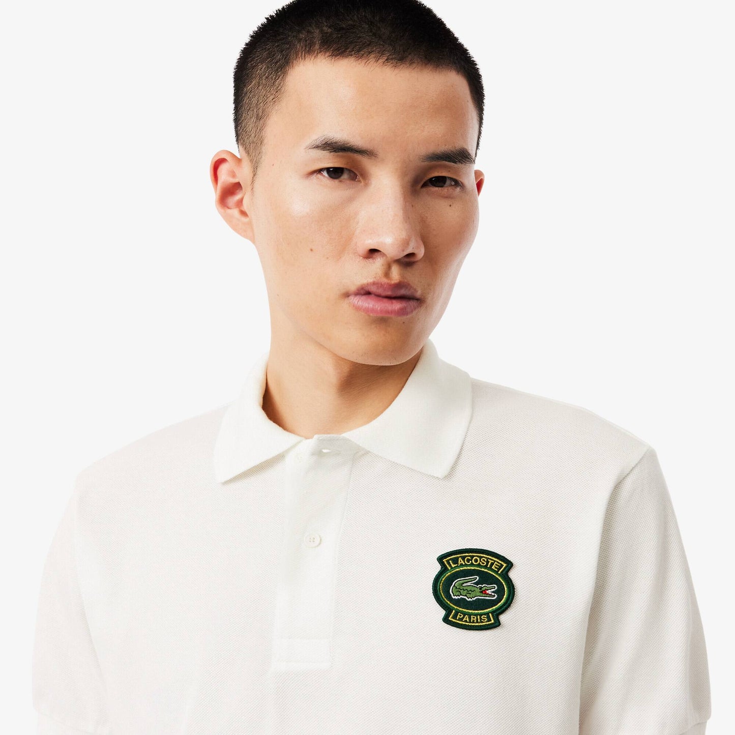 Classic Fit Petit Piqué Badge Polo Shirt