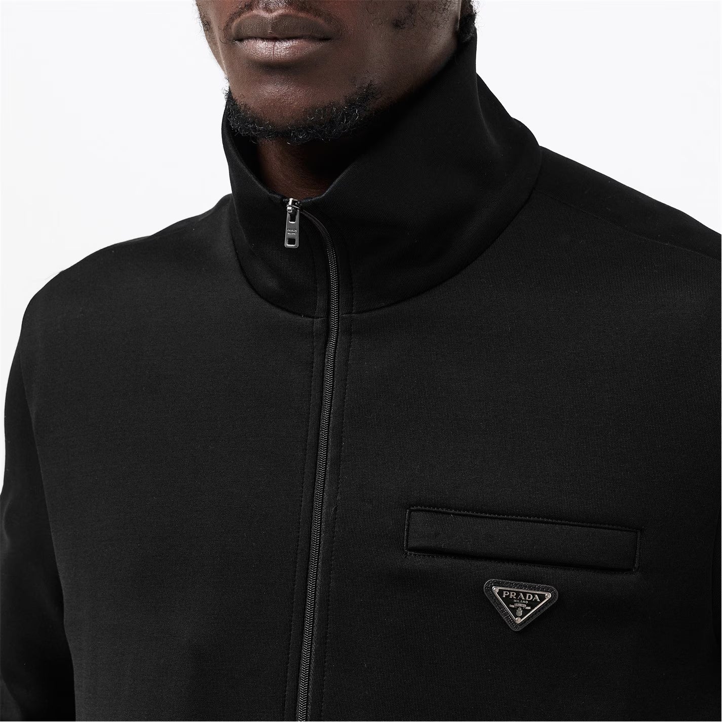 Men's Technical Fabric Relaxed Fit Tracksuit Top