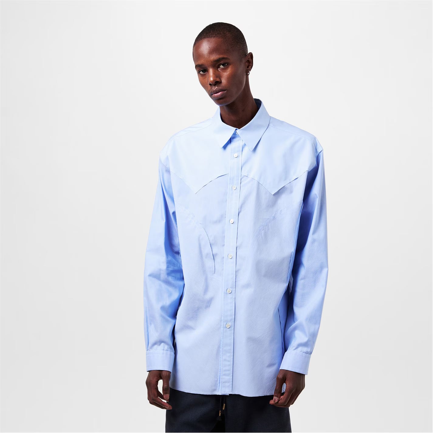 MAISON MARGIELA Men's Long-Sleeve Plain Shirt