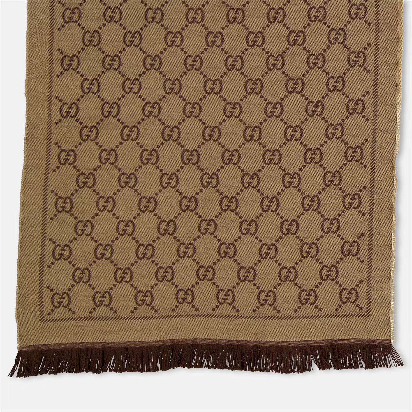 Women's GG Logo Wool Scarf