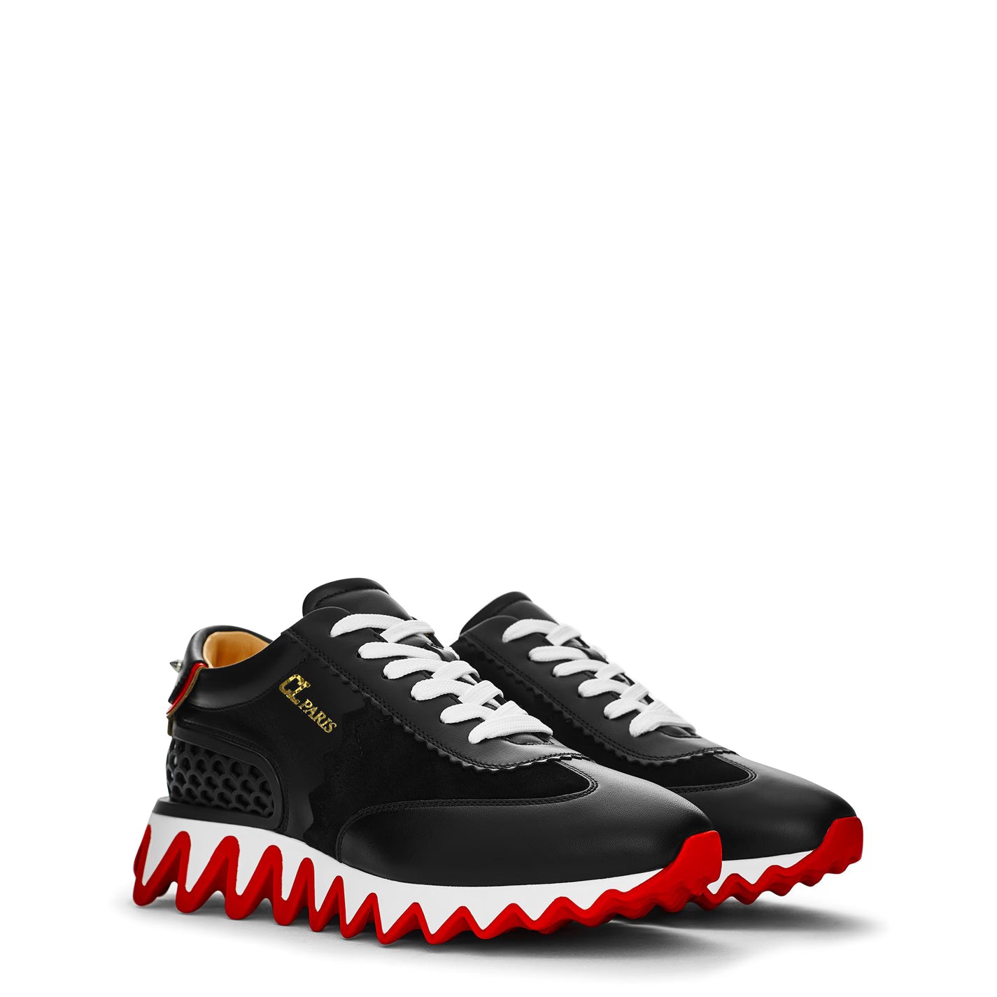 Women's Leather Loubishark Trainers