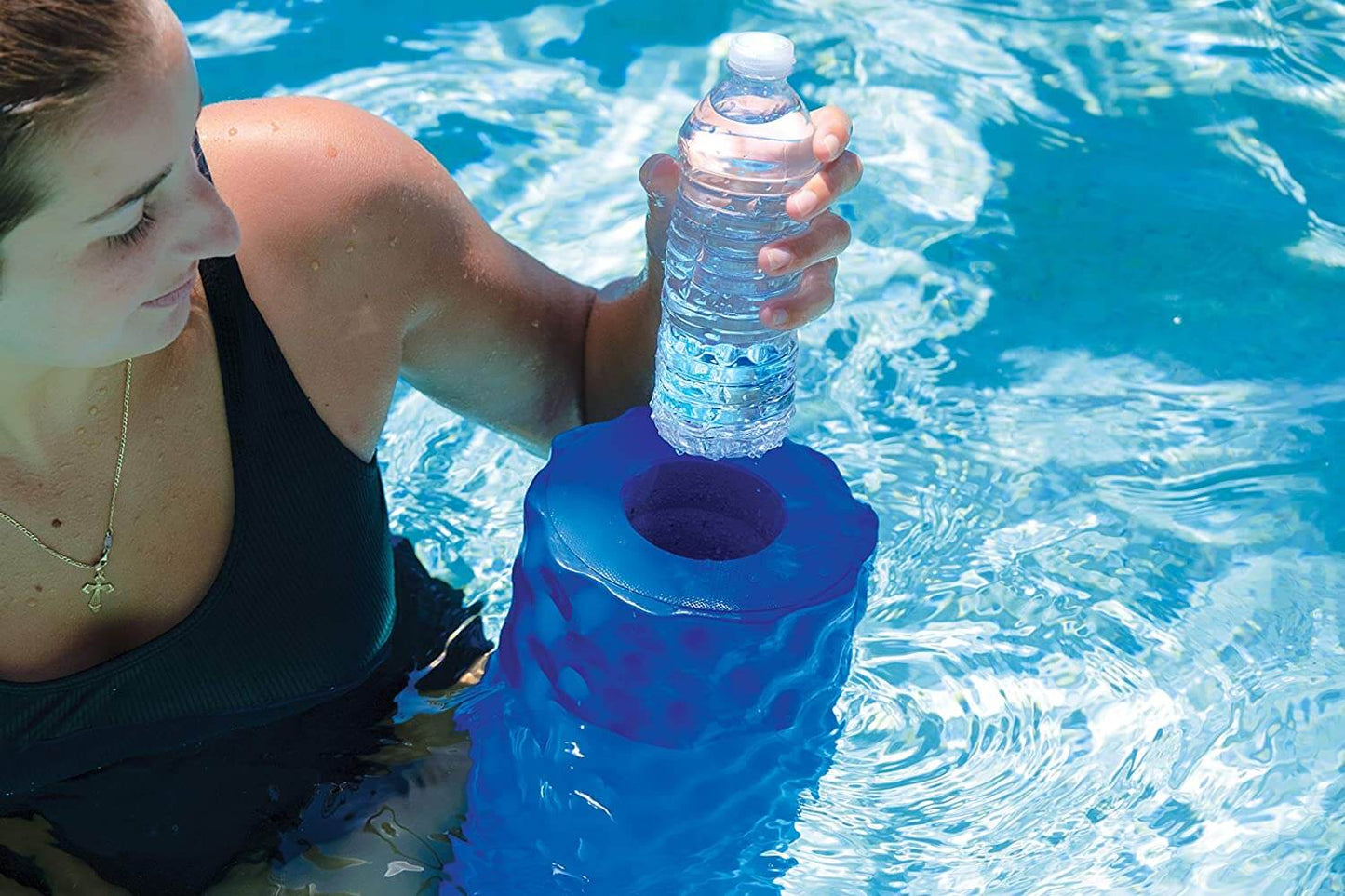 WOW Watersports Dipped Foam Pool Noodle 6.5" with Cup Holder - Interactive Group