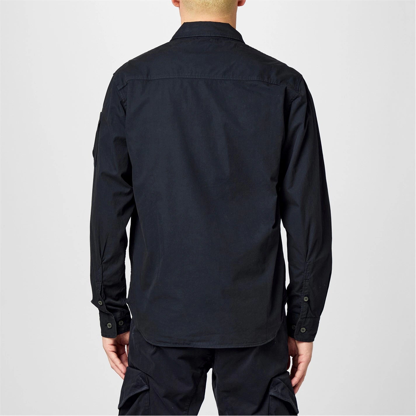 Men's Gabardine Lens Cotton Long Sleeve Overshirt