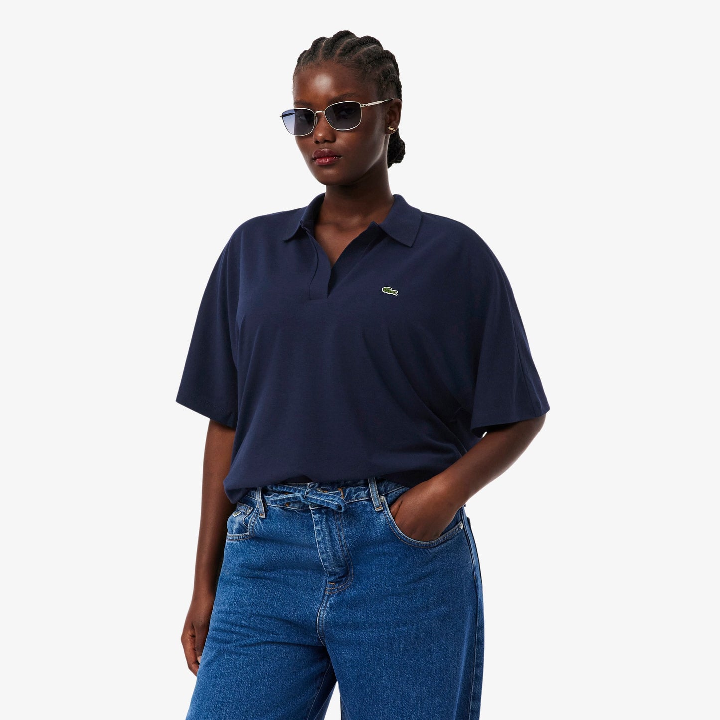 Relaxed Fit Fluid Piqué Polo Shirt