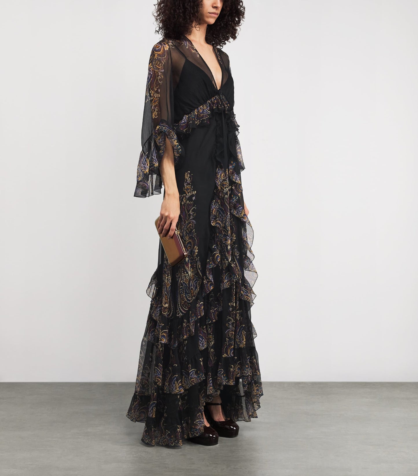 Etro Silk Paisley Maxi Dress