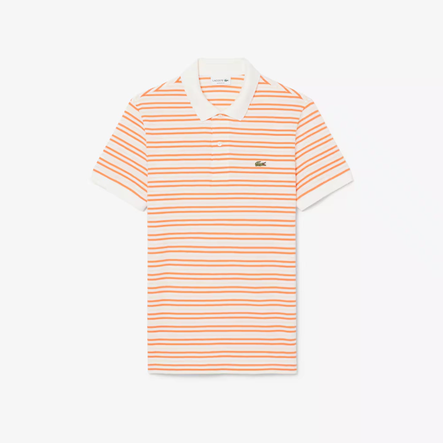 Classic Fit Striped Petit Piqué Polo Shirt