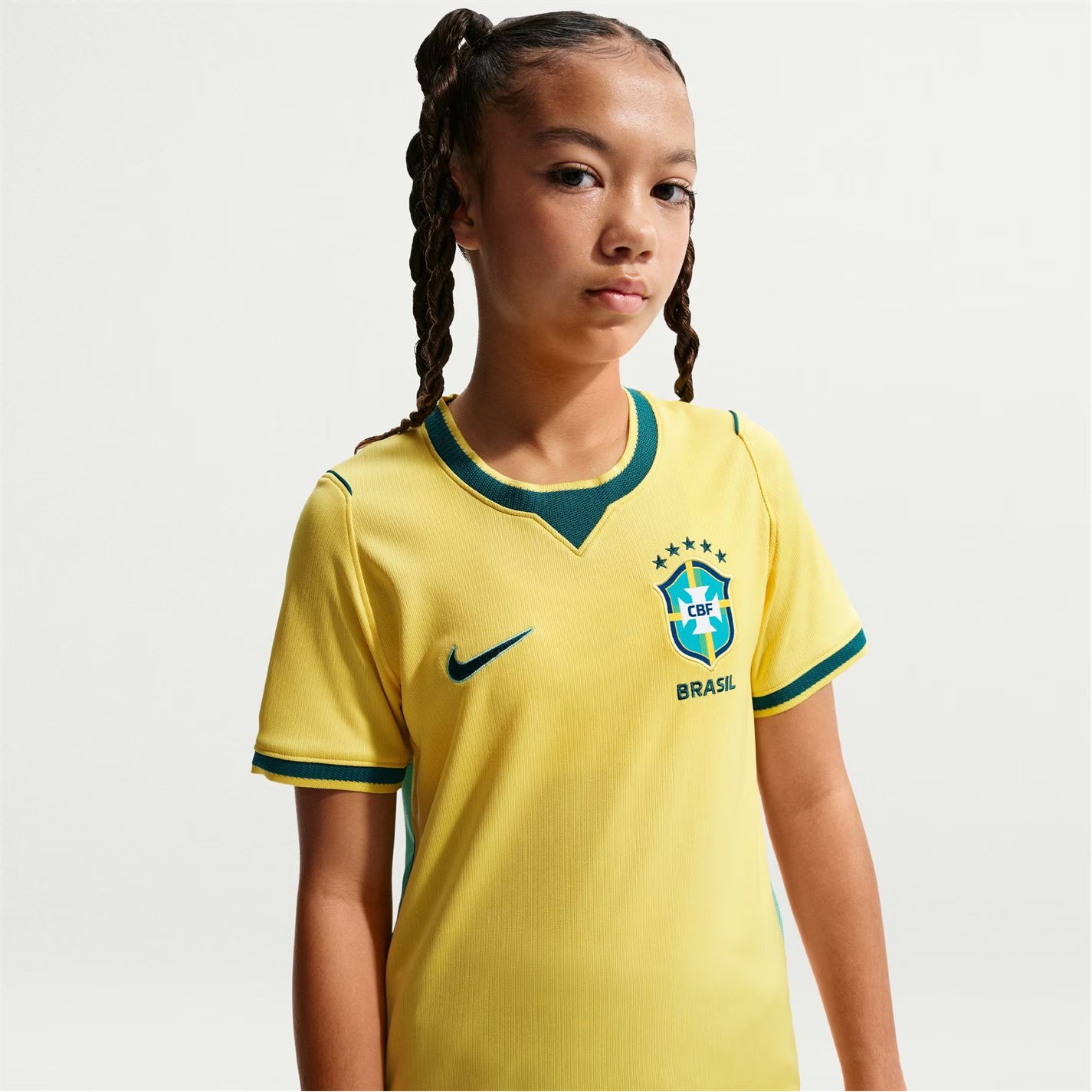 Nike Brazil World Cup 2026 Junior Home Jersey