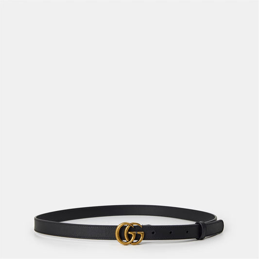 Women's Plain Marmont GG Thin Belt