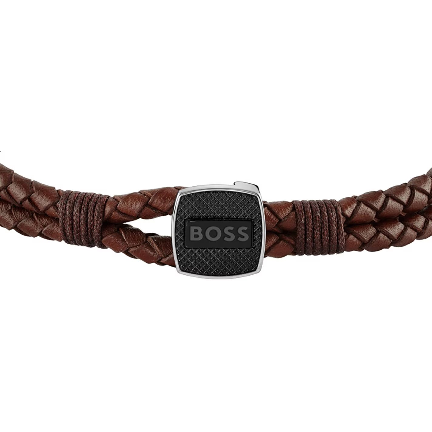 Men's Seal Braided Leather Bracelet