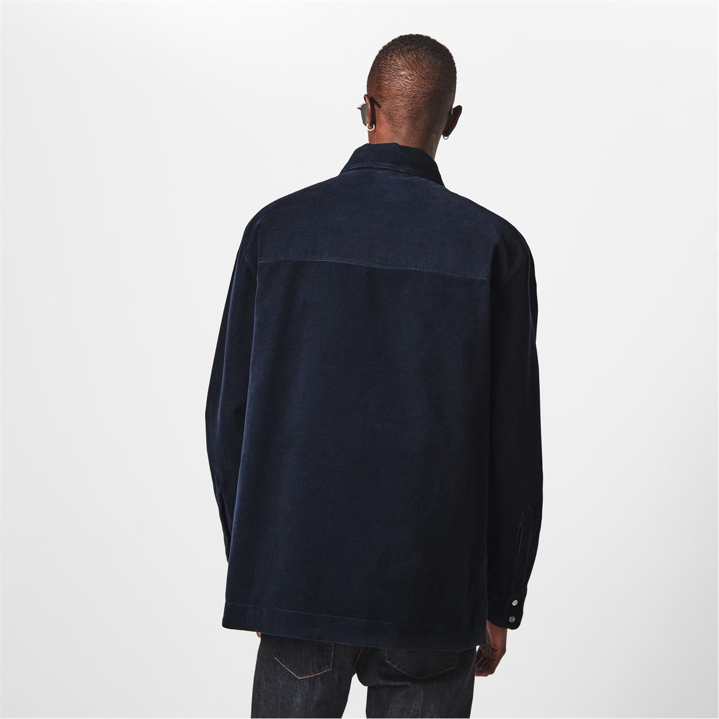 Men's Corduroy Cotton Long Sleeve Coach Jacket