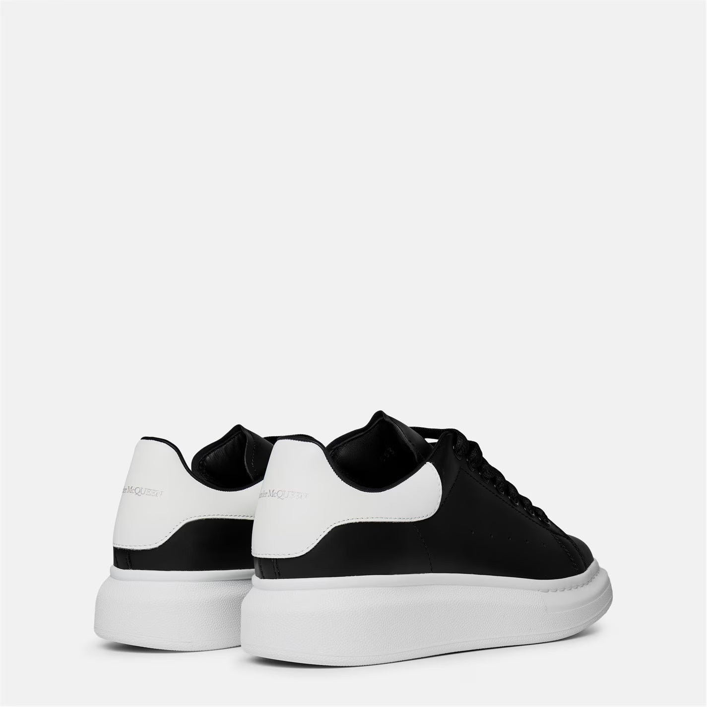 Women's Logo Print Leather Oversized Trainers