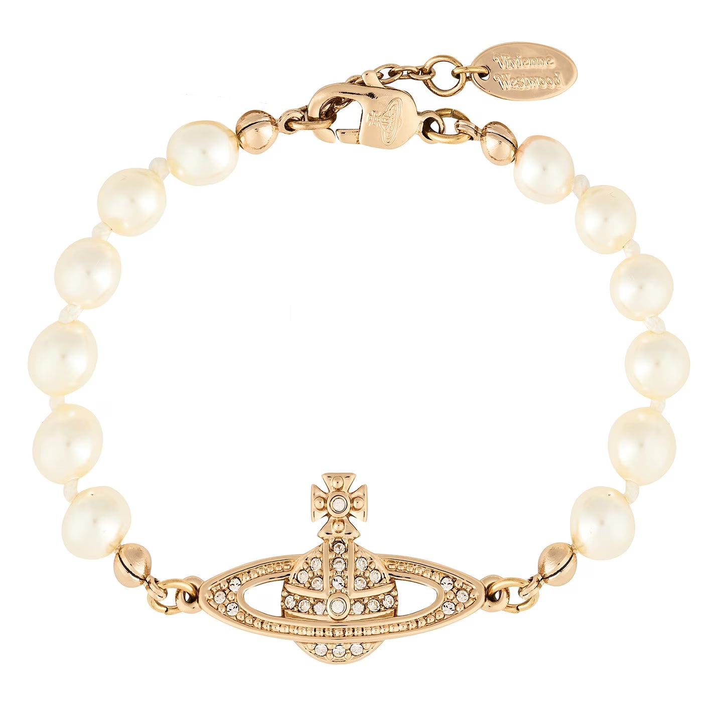 Women's Mini Bas Relief Pearl Bracelet