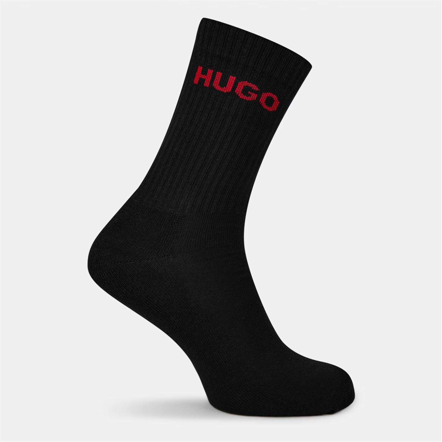 Men's Ribbed Logo 6-Pack Crew Socks