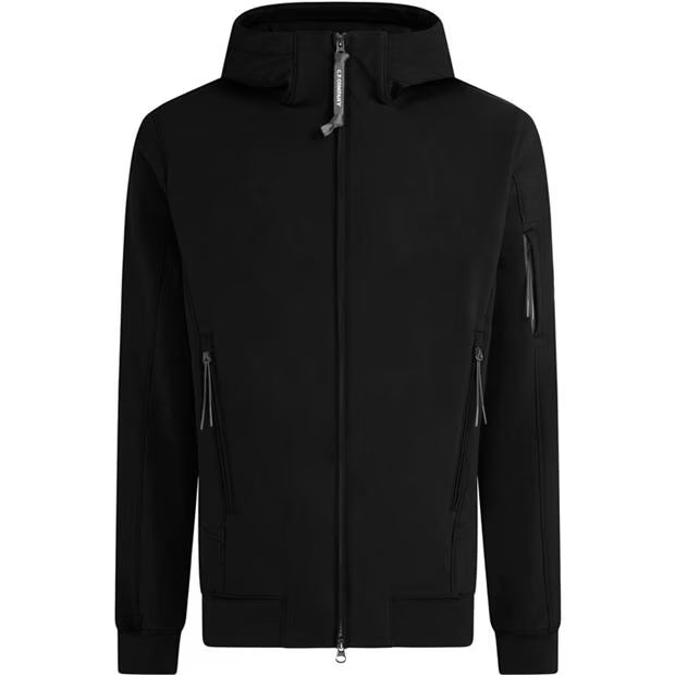 CP COMPANY Men's Lens Windproof Hooded Long Sleeve Softshell Jacket