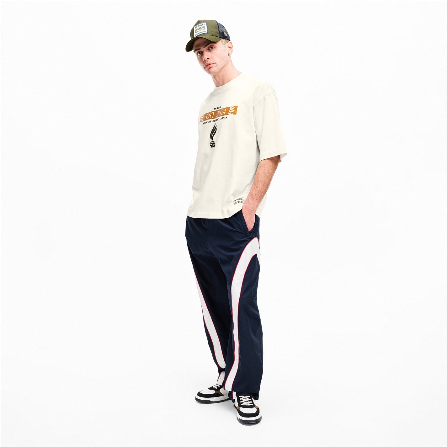 Men's Patch Trucker Baseball Cap