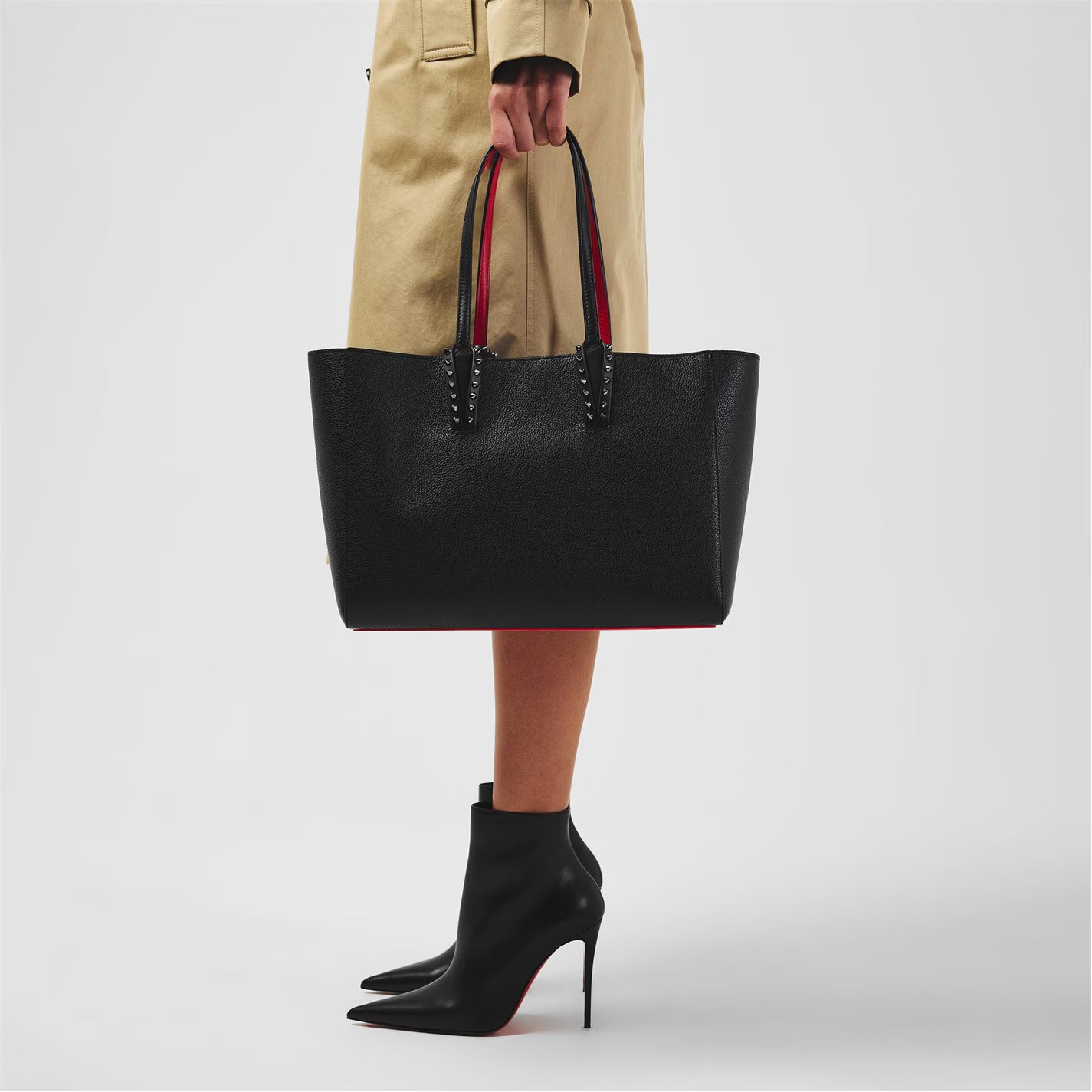 Stud Leather Cabata Small Shoulder Bag