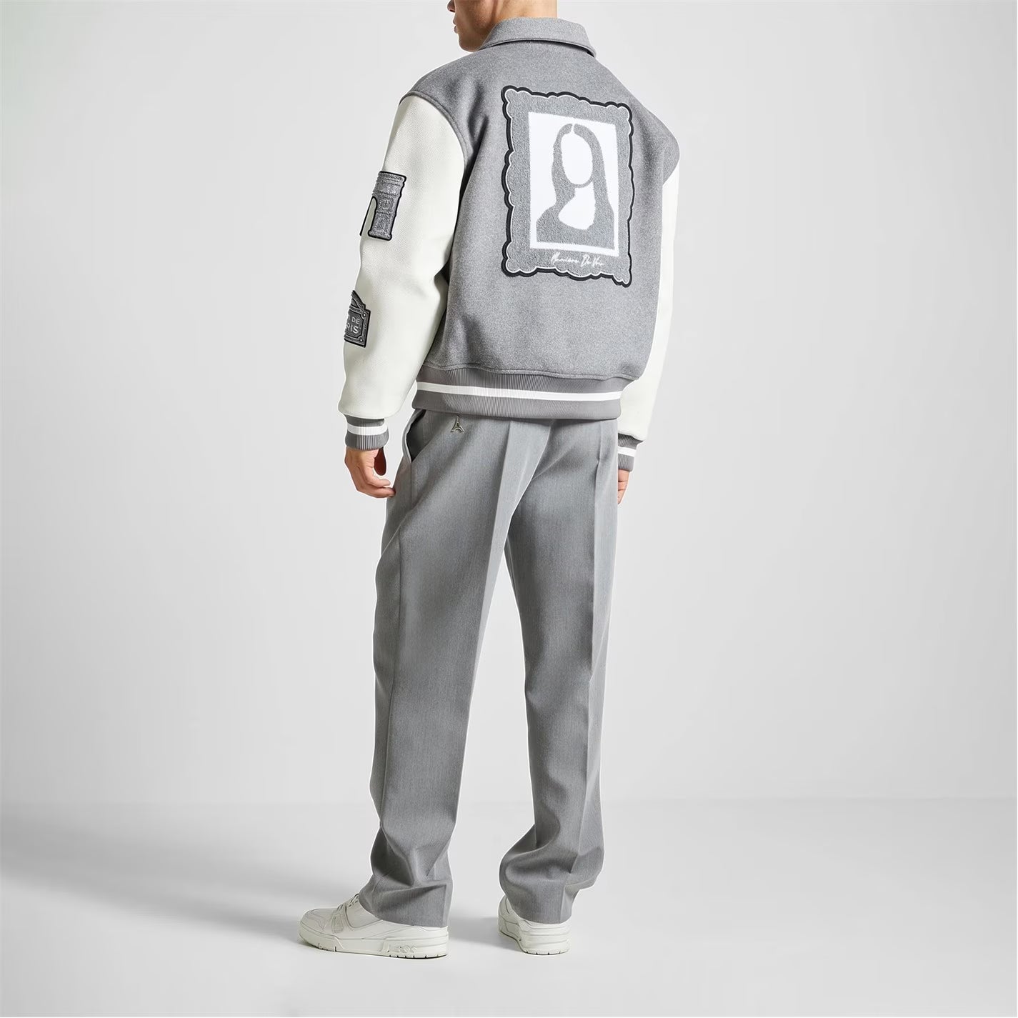 Men’s Mona Lisa Wool Blend Varsity Jacket