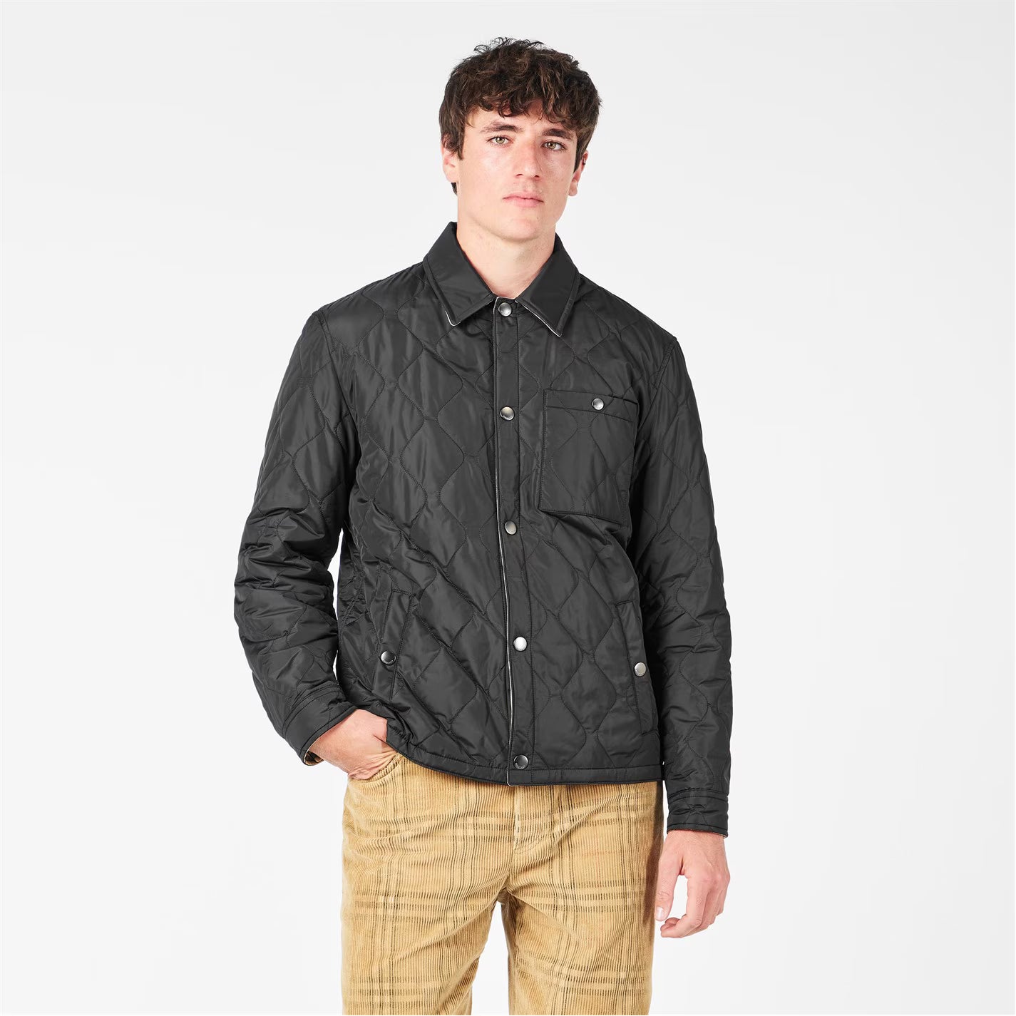 Men's Brighton Reversible Water Resistant Long Sleeve Quilted Jacket
