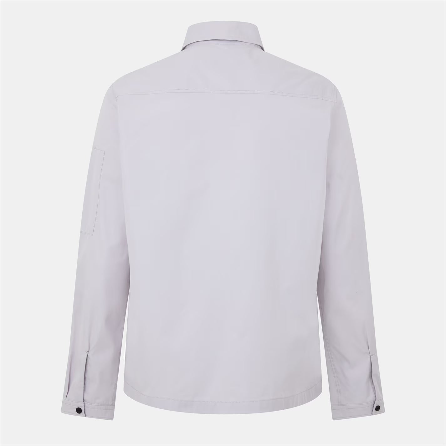 Men's Emmond Red Cotton Long Sleeve Zip Overshirt