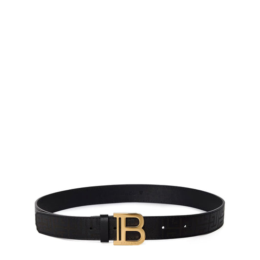 Juniors' Leather Logo Belt