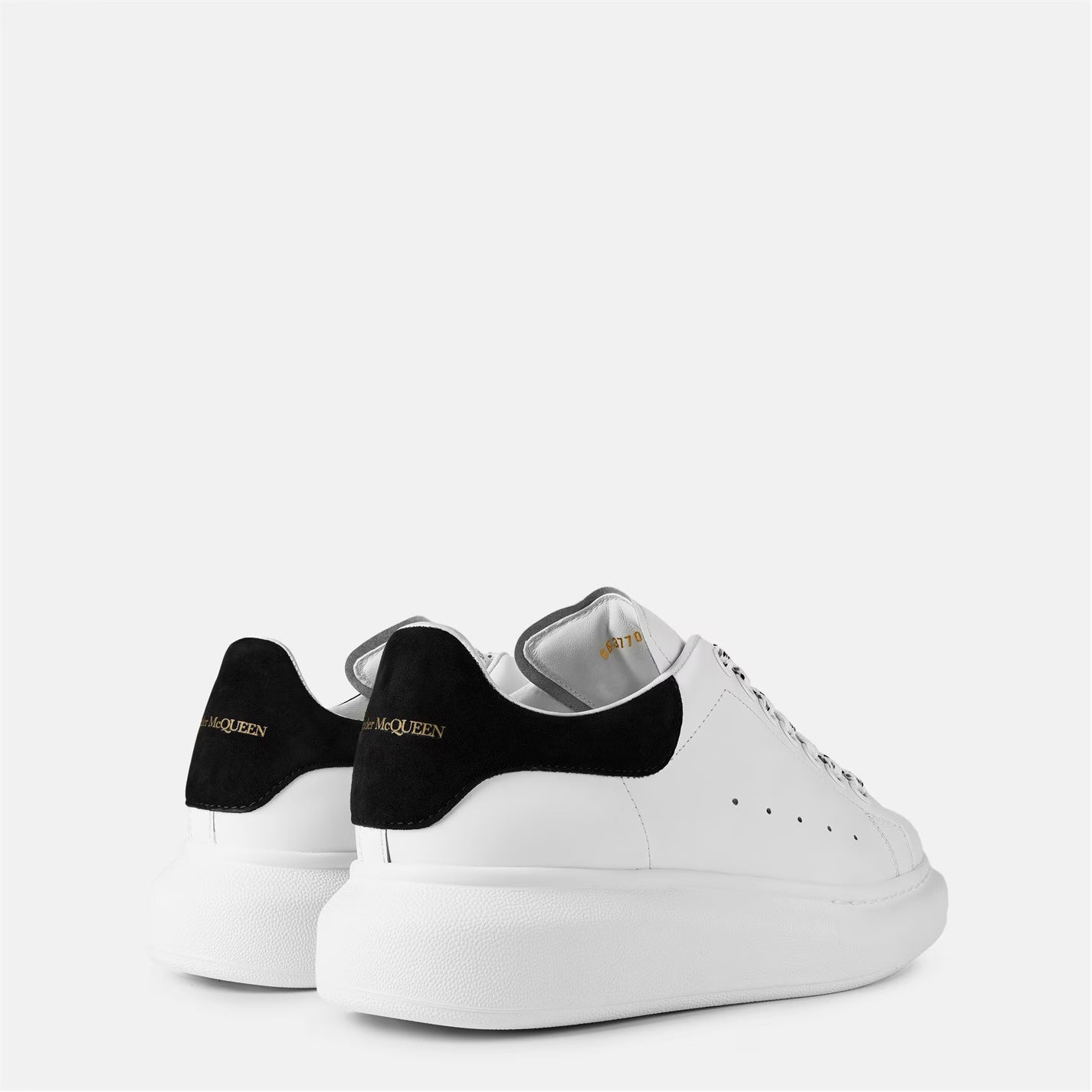 Women's Logo Print Leather Oversized Trainers