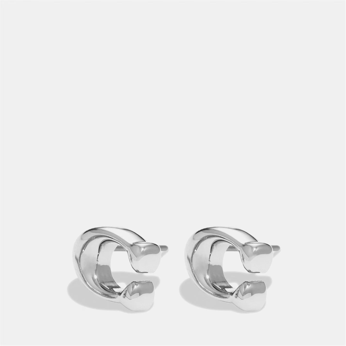 COACH BUBBLE C STUD EARRINGS