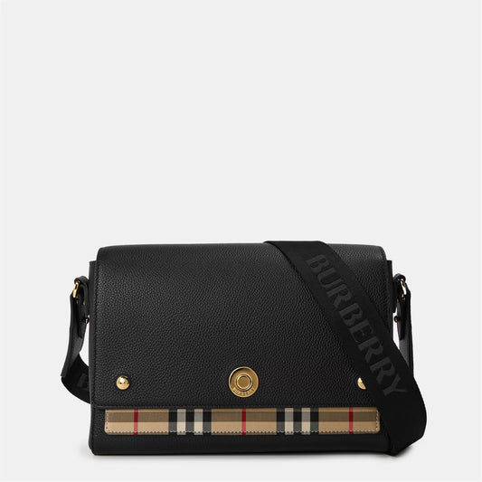 Women's Check Cotton Top Handle Note Bag