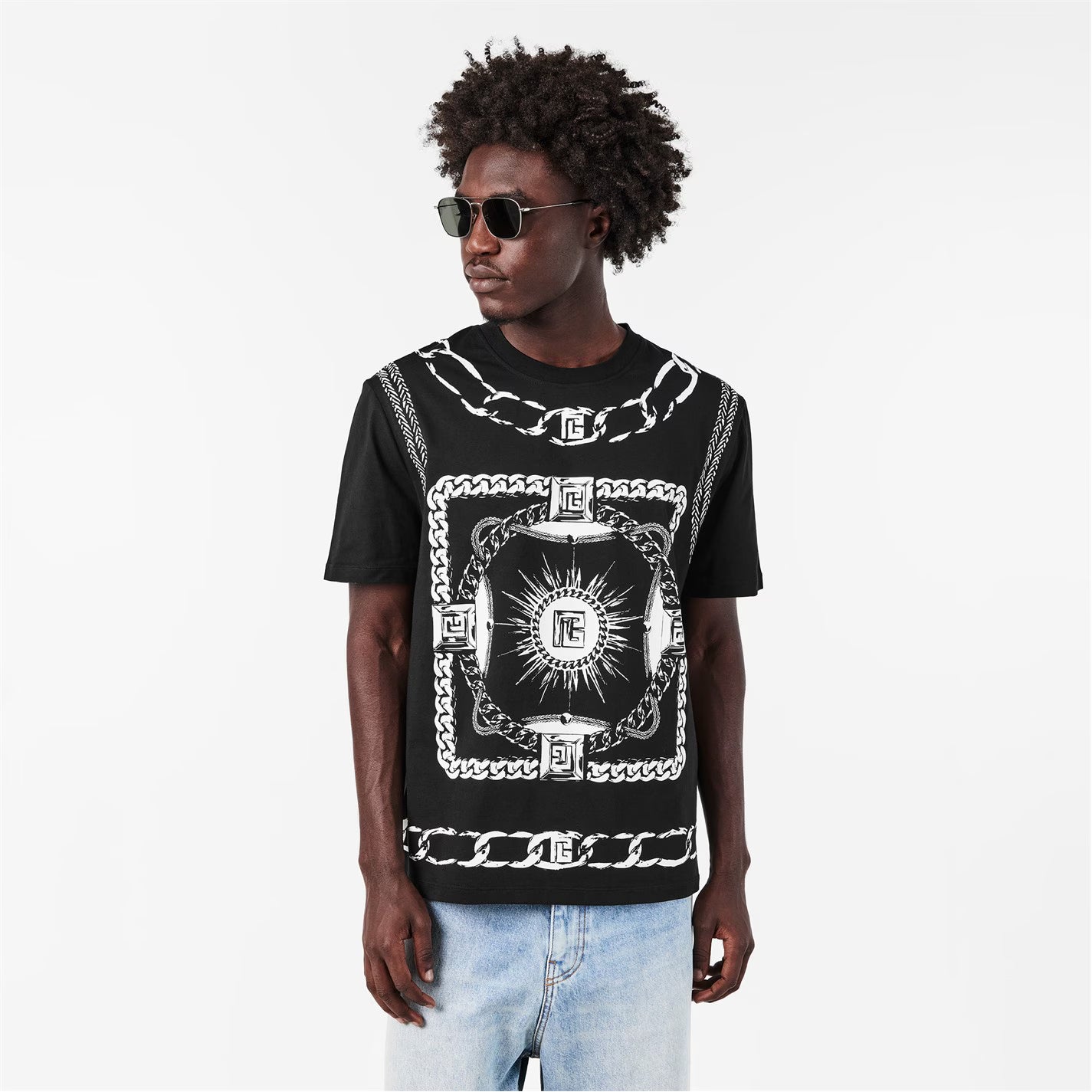Men's Foulard Regular Fit T-Shirt