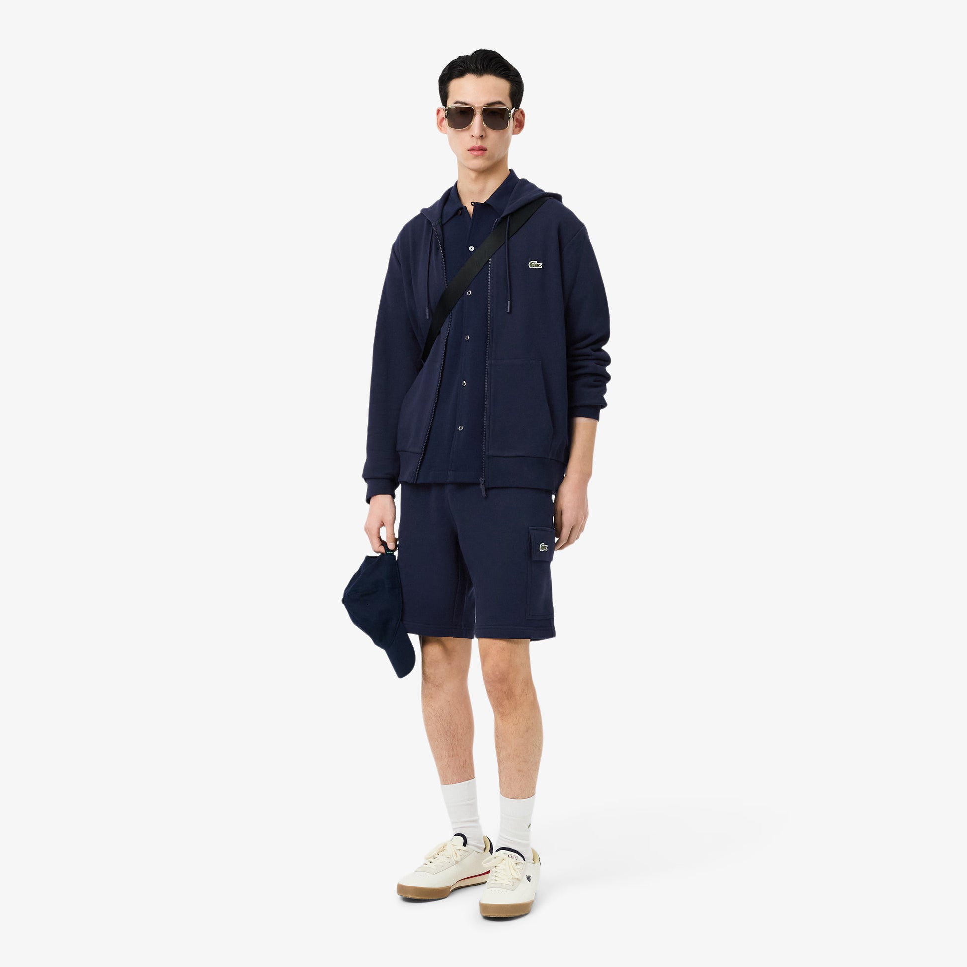 Cotton Fleece Cargo Shorts