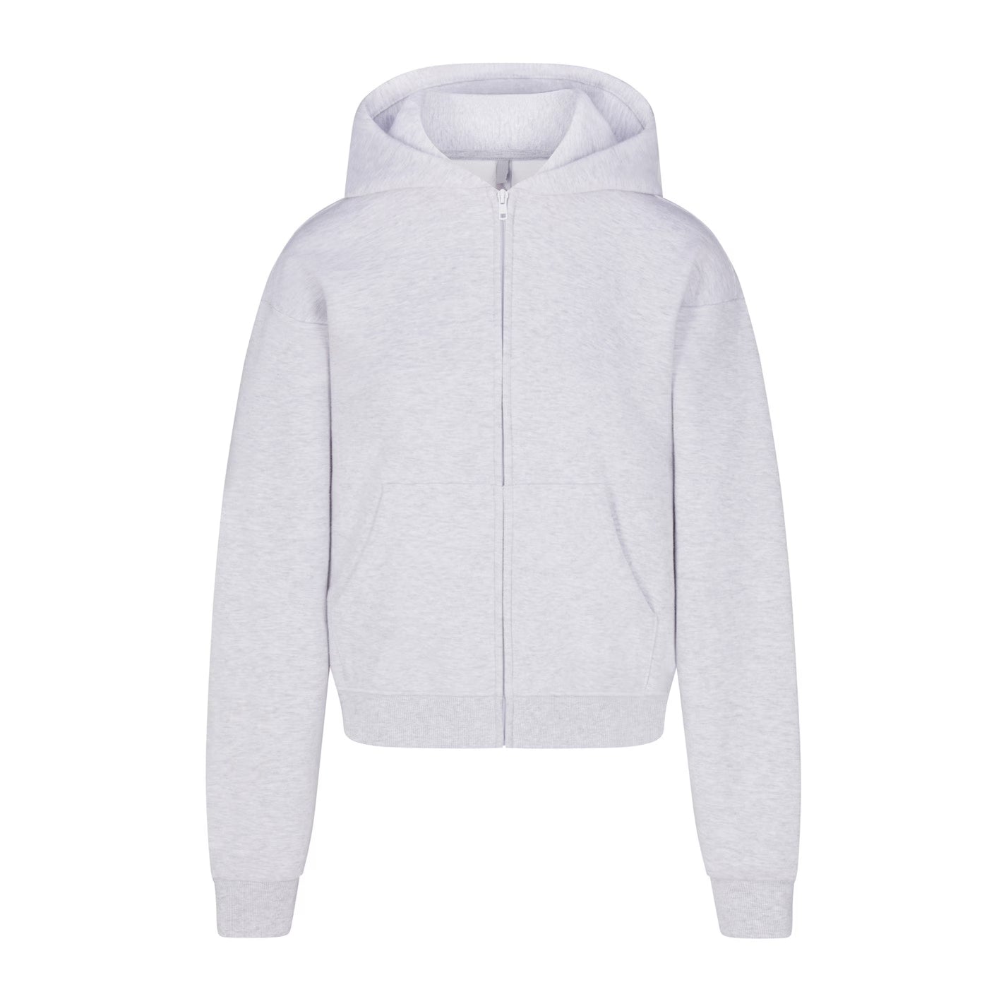 Womens Cotton Fleece Classic Zip Up Hoodie