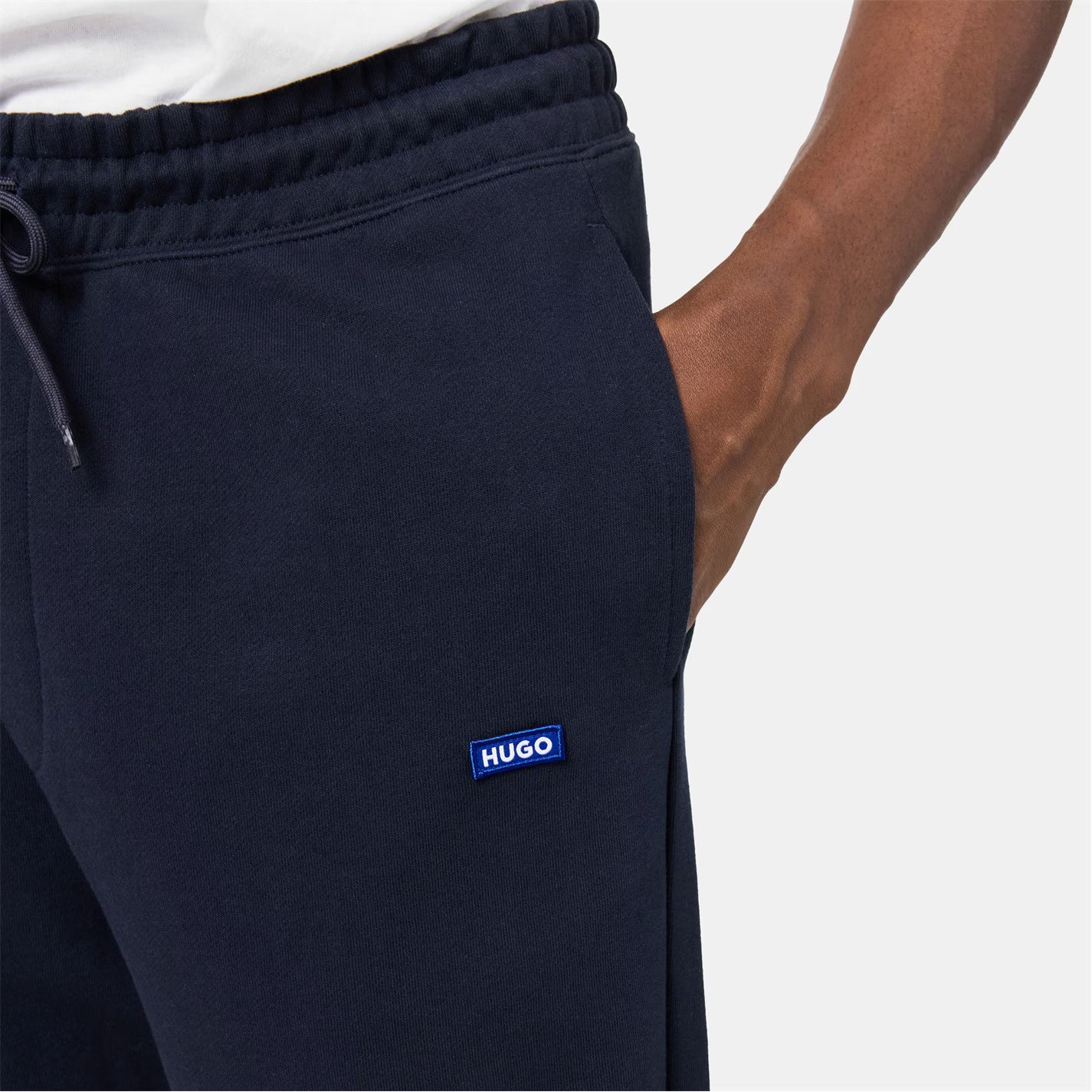 Cotton-terry tracksuit bottoms