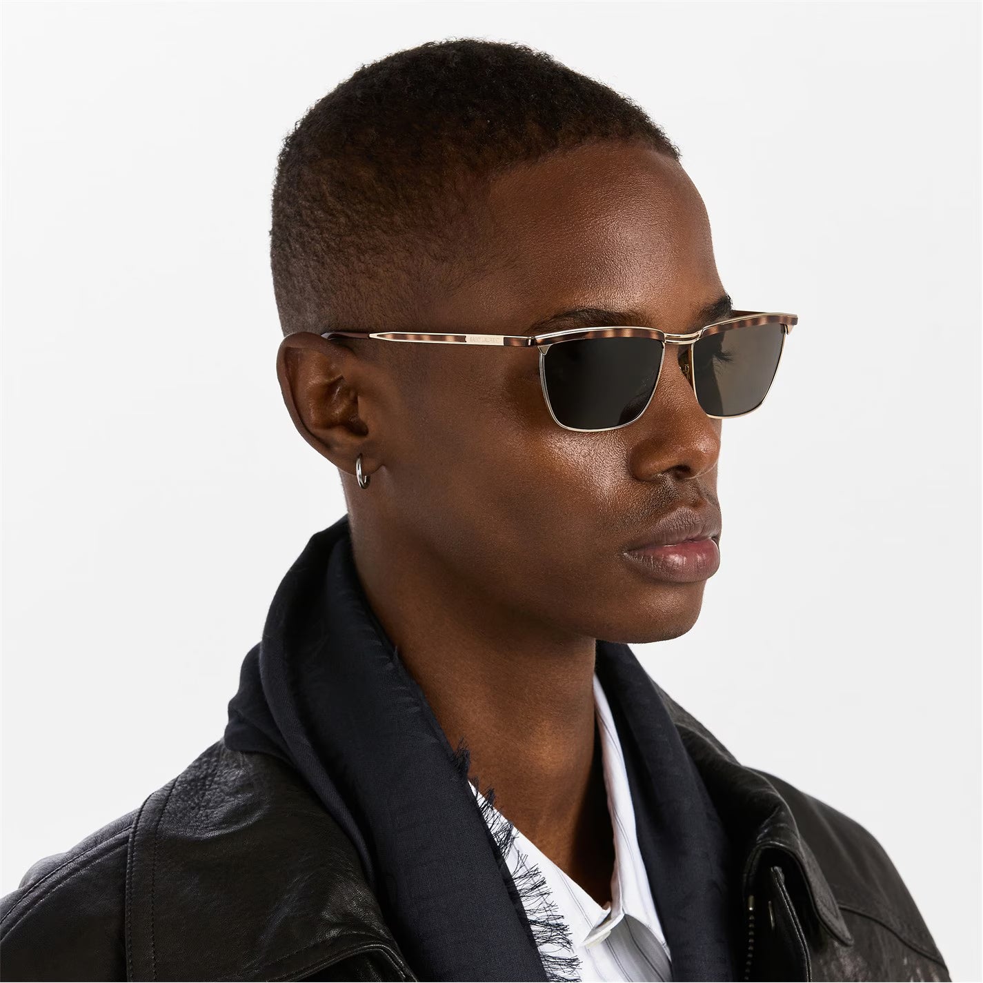 SAINT LAURENT Men's UV Protection Rectangle Sunglasses