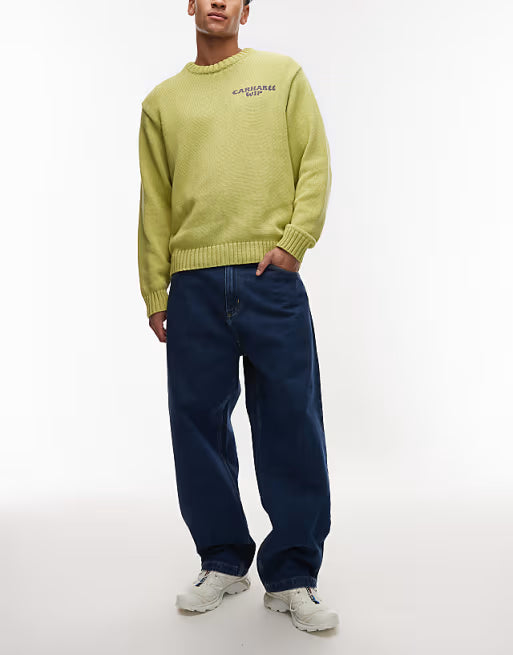 Carhartt WIP brandon loose tapered jeans in blue wash