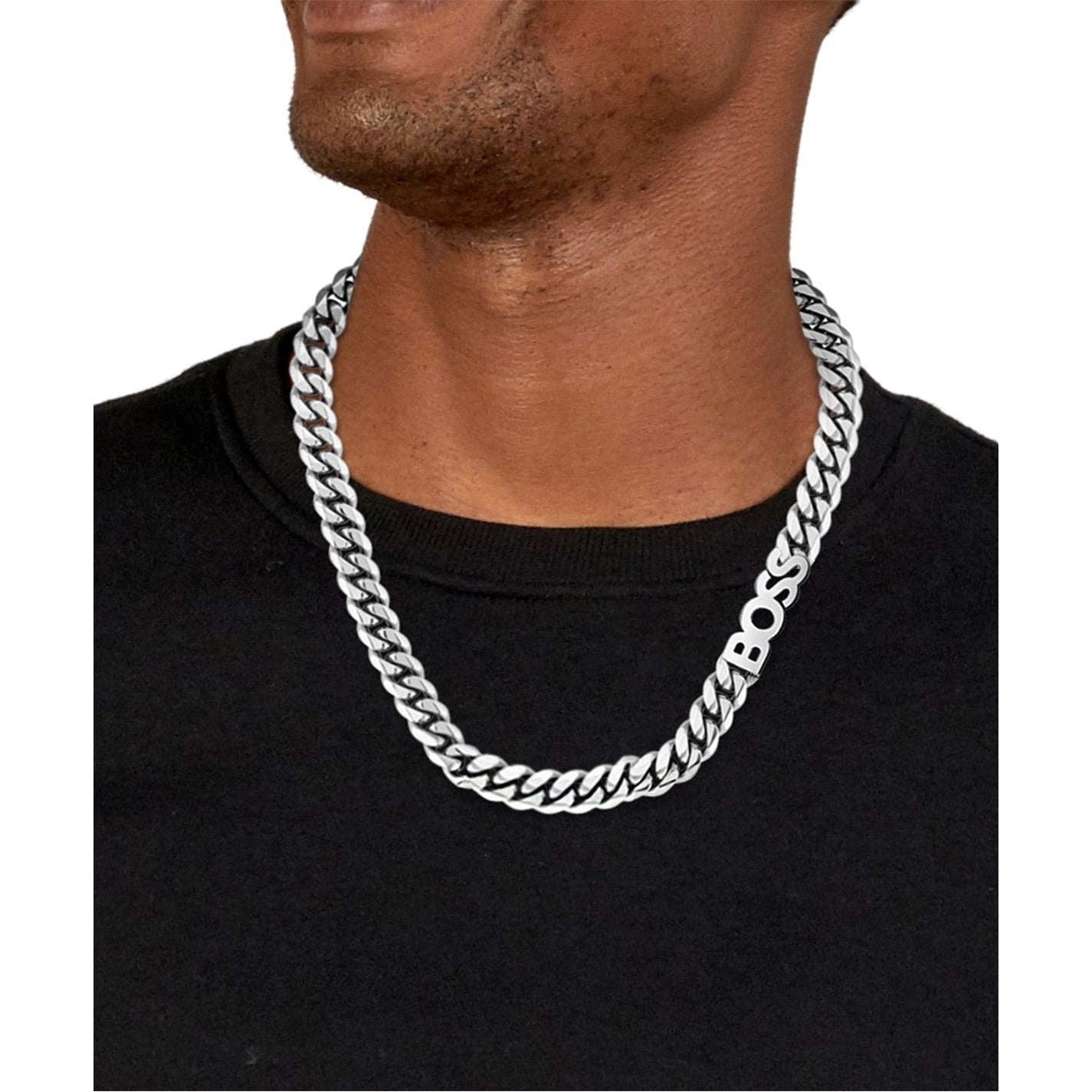 Boss Men's Kassy Chain Stainless Steel Necklace
