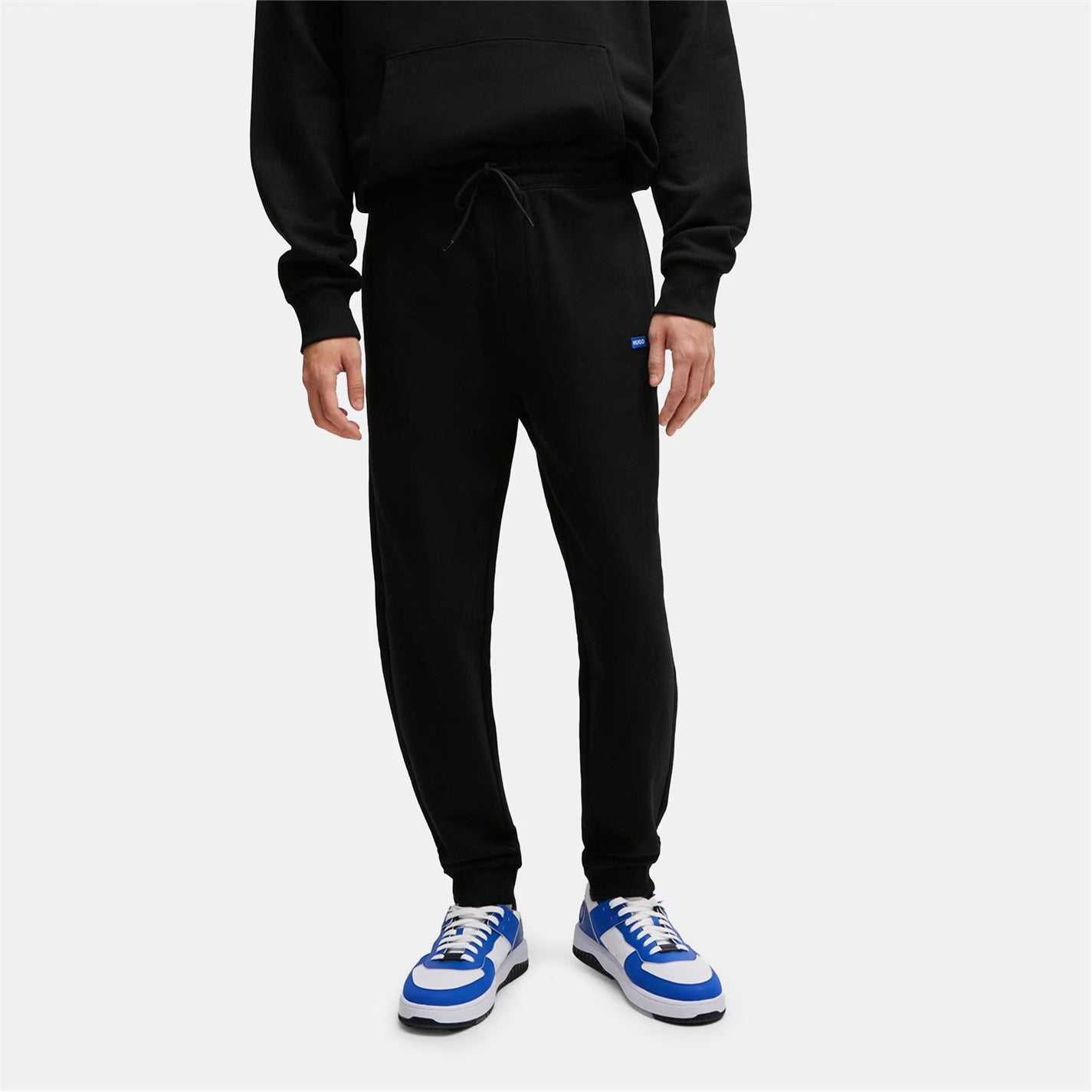 Cotton-terry tracksuit bottoms