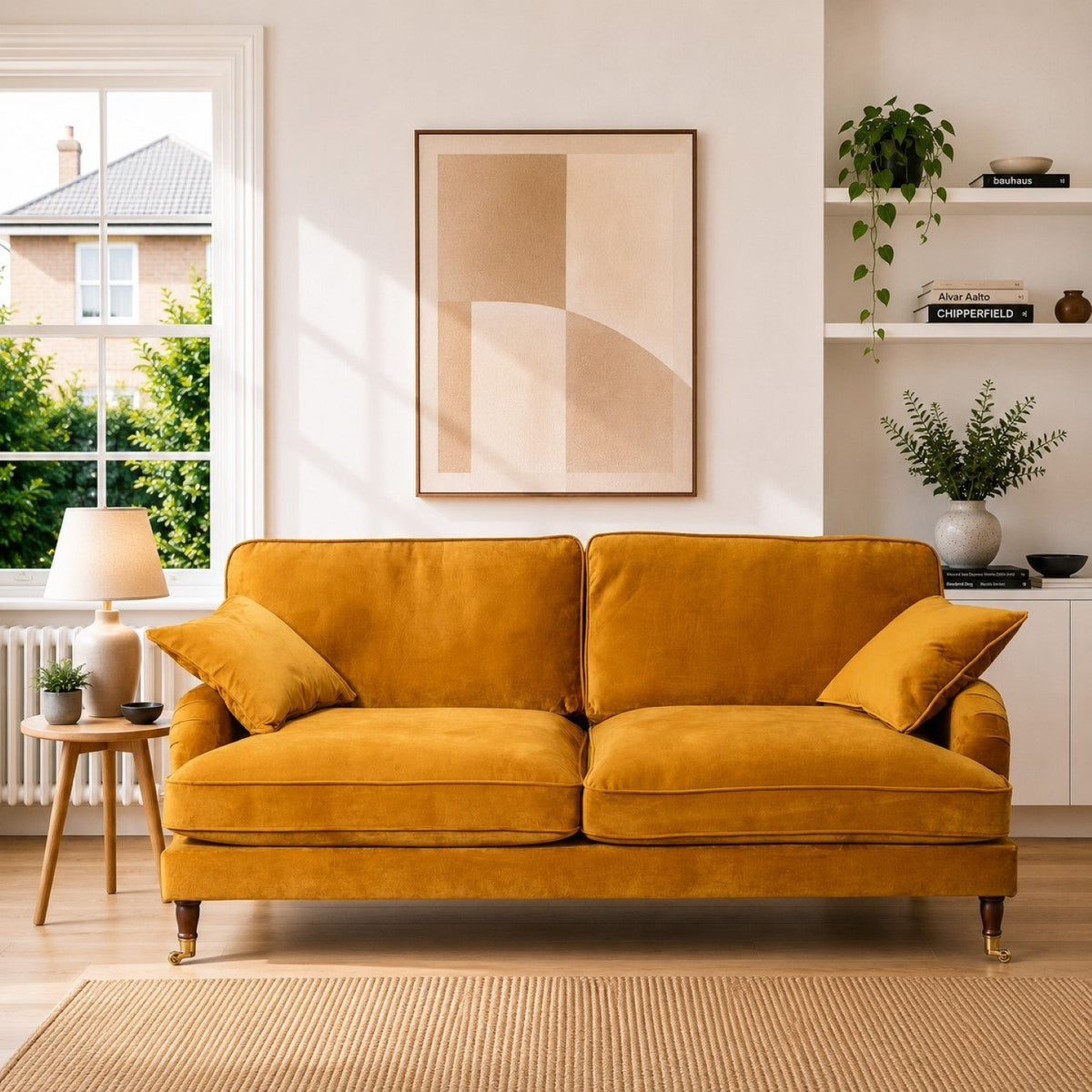 Artemis Home Mackenzie 4 Seat Sofa - Mustard