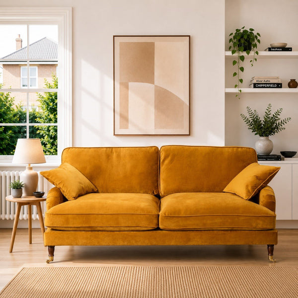 Artemis Home Mackenzie 4 Seat Sofa - Mustard