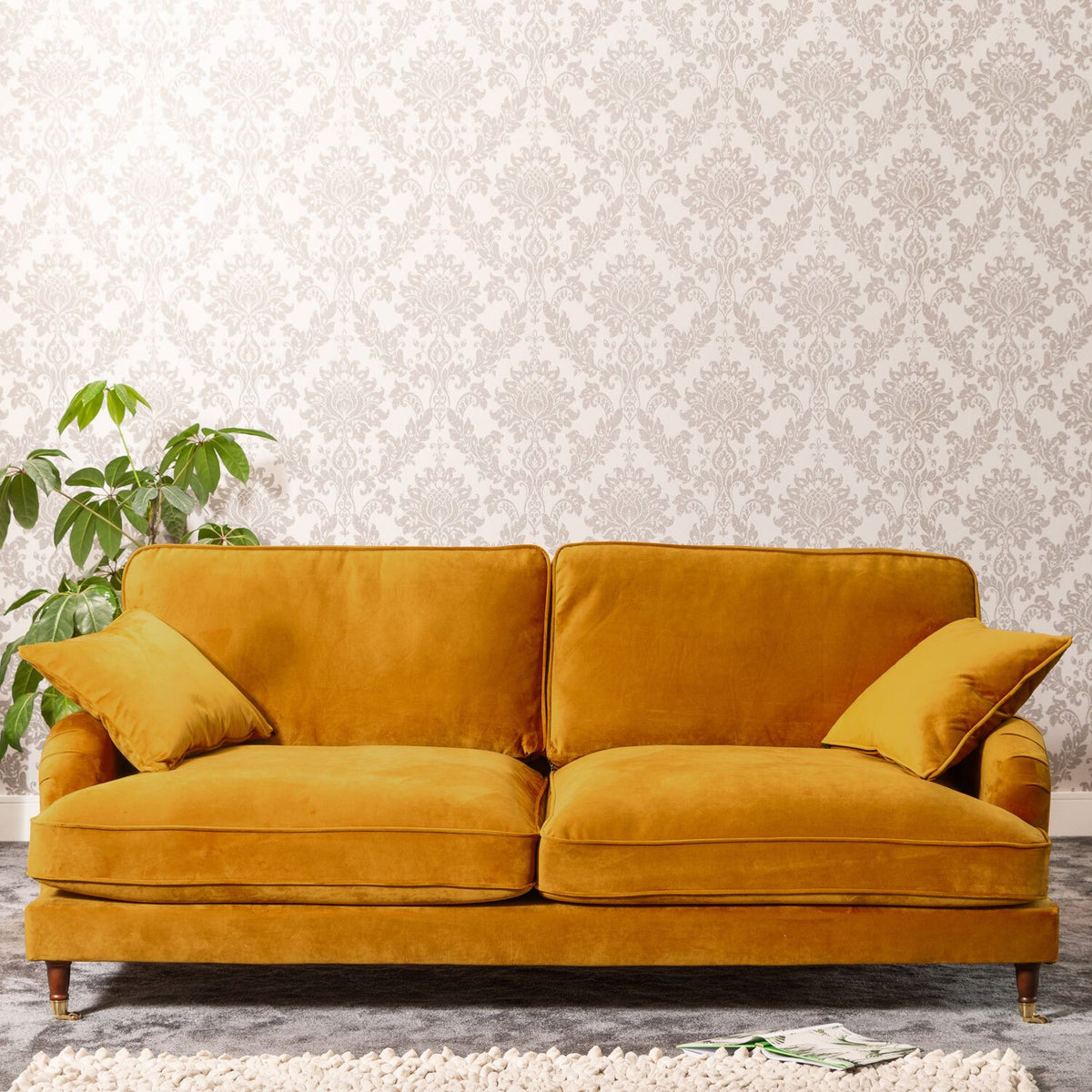 Artemis Home Mackenzie 4 Seat Sofa - Mustard