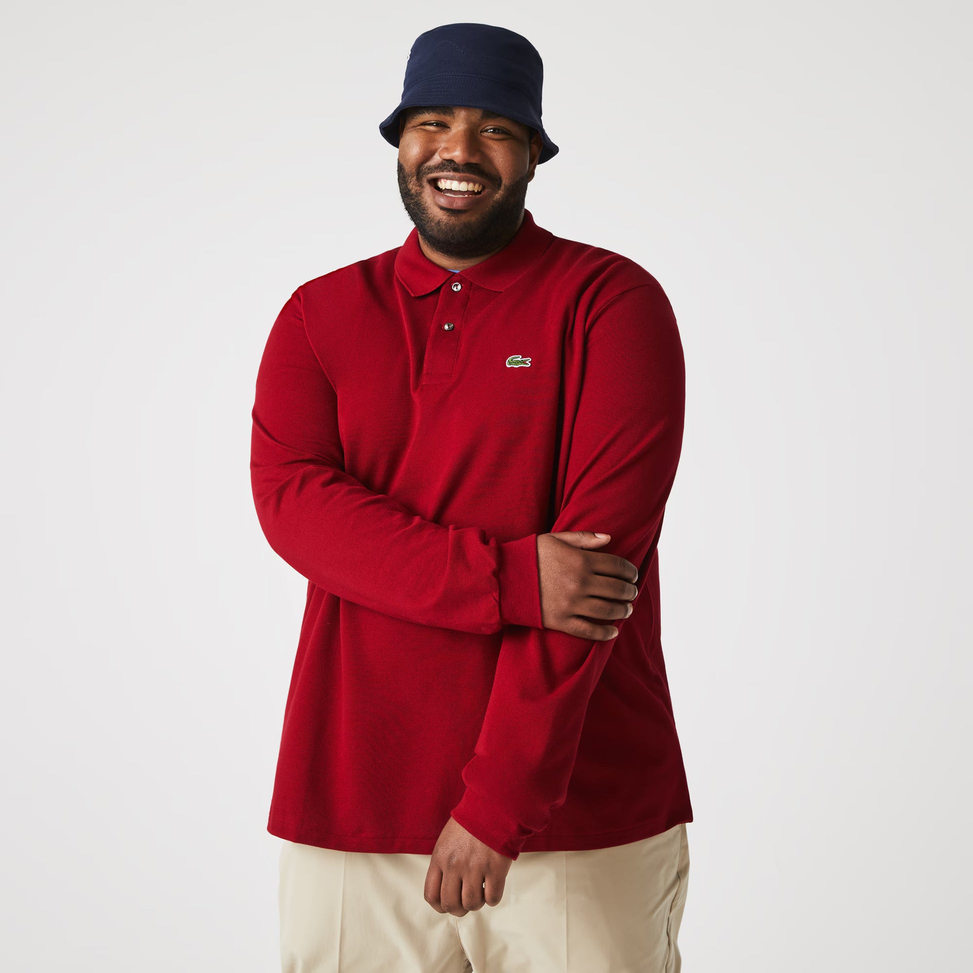 Classic Fit Long Sleeved L.12.12 Polo Shirt
