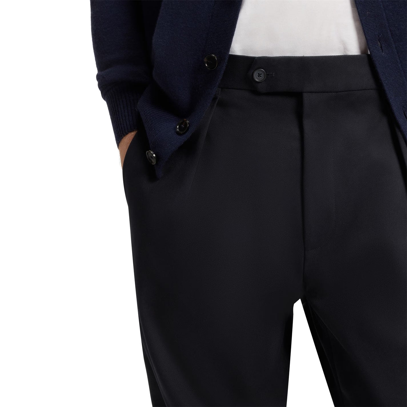 BOSS Men's Double Breasted Tailored Stretch Trousers