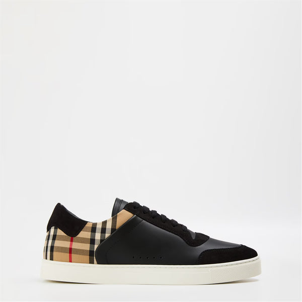 Mens Check Panel Sneakers
