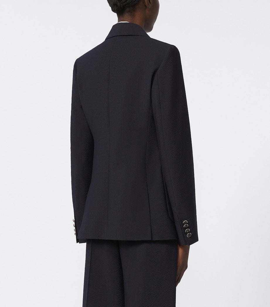 Virgin Wool Double-Breasted Blazer