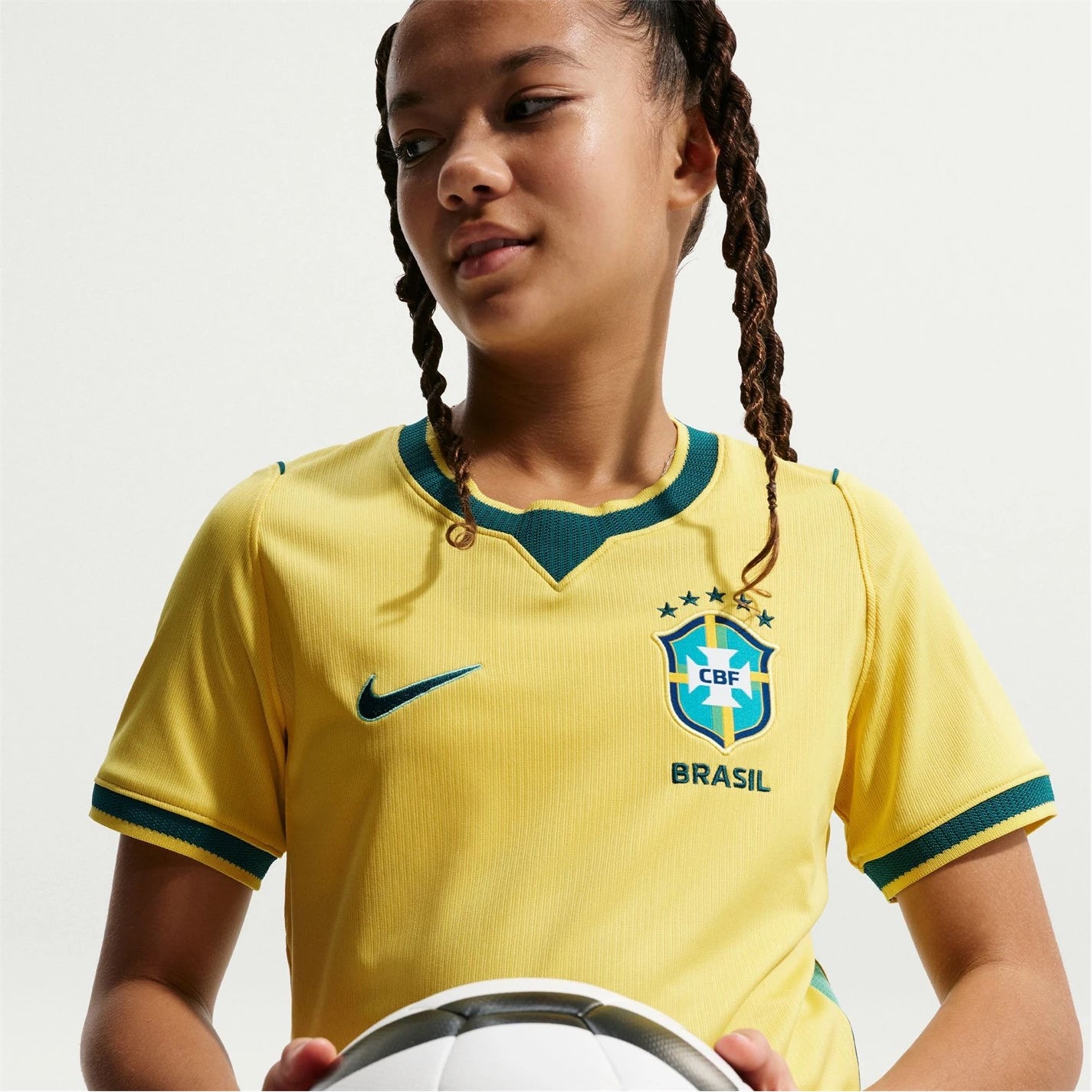 Nike Brazil World Cup 2026 Junior Home Jersey