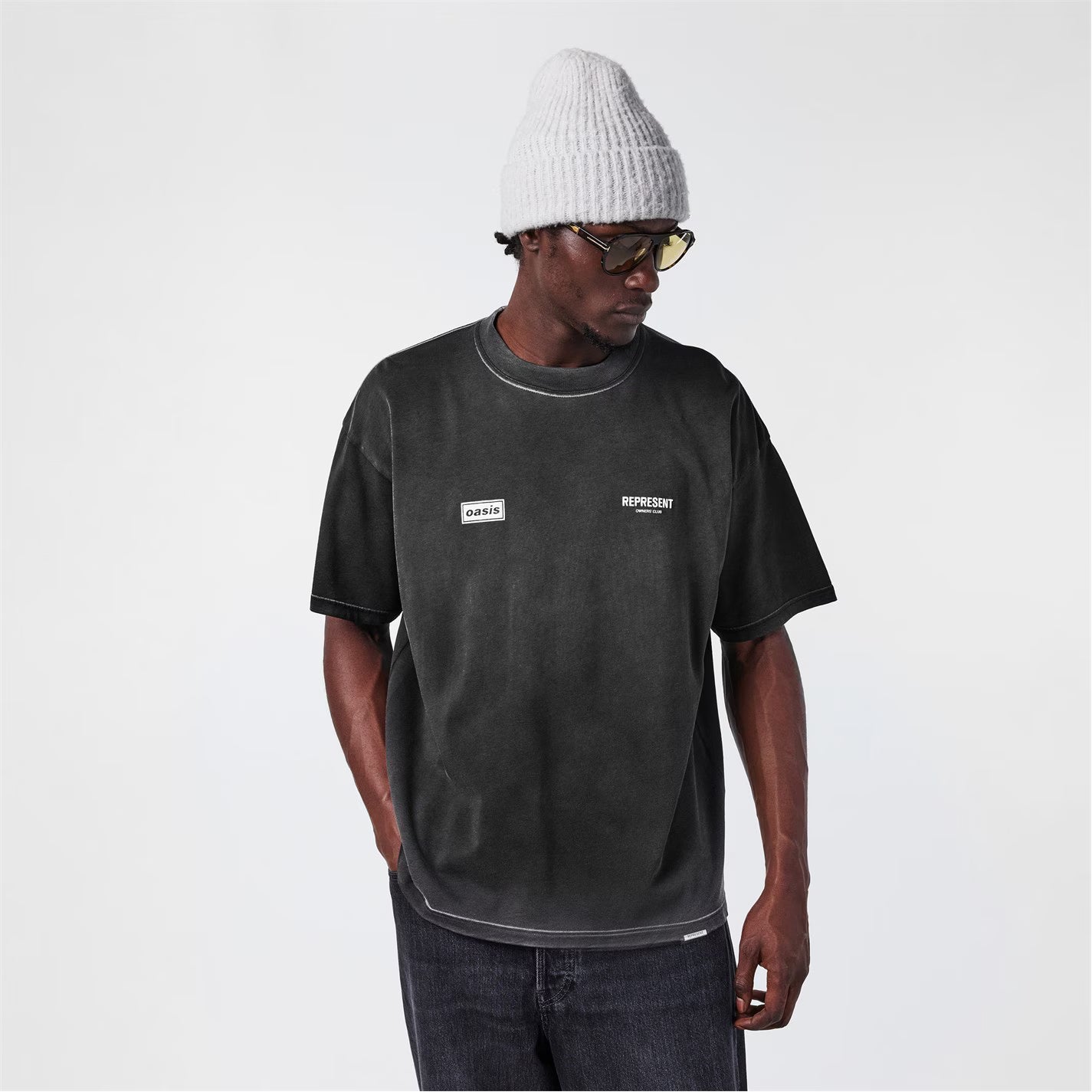 REPRESENT Men's X Oasis Owners Club Limited Edition Cotton Short Sleeve Oversized T-Shirts