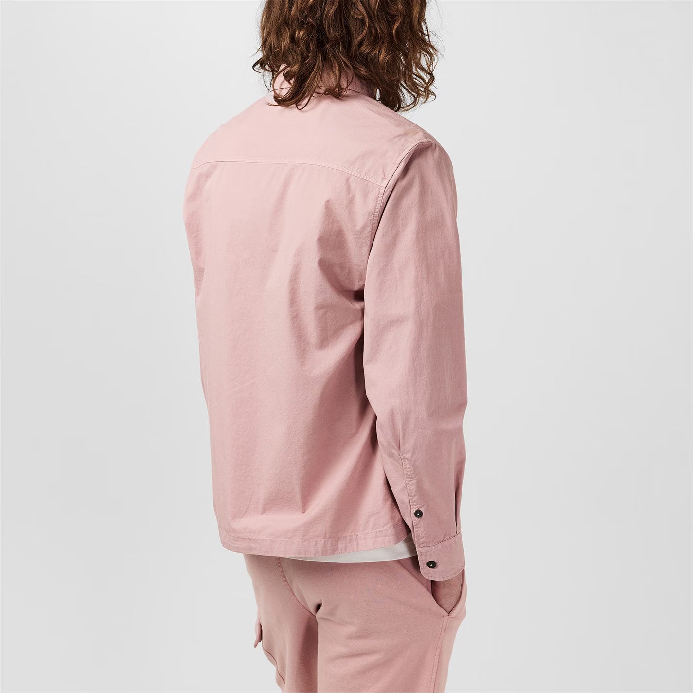 Men's Gabardine Lens Cotton Long Sleeve Overshirt